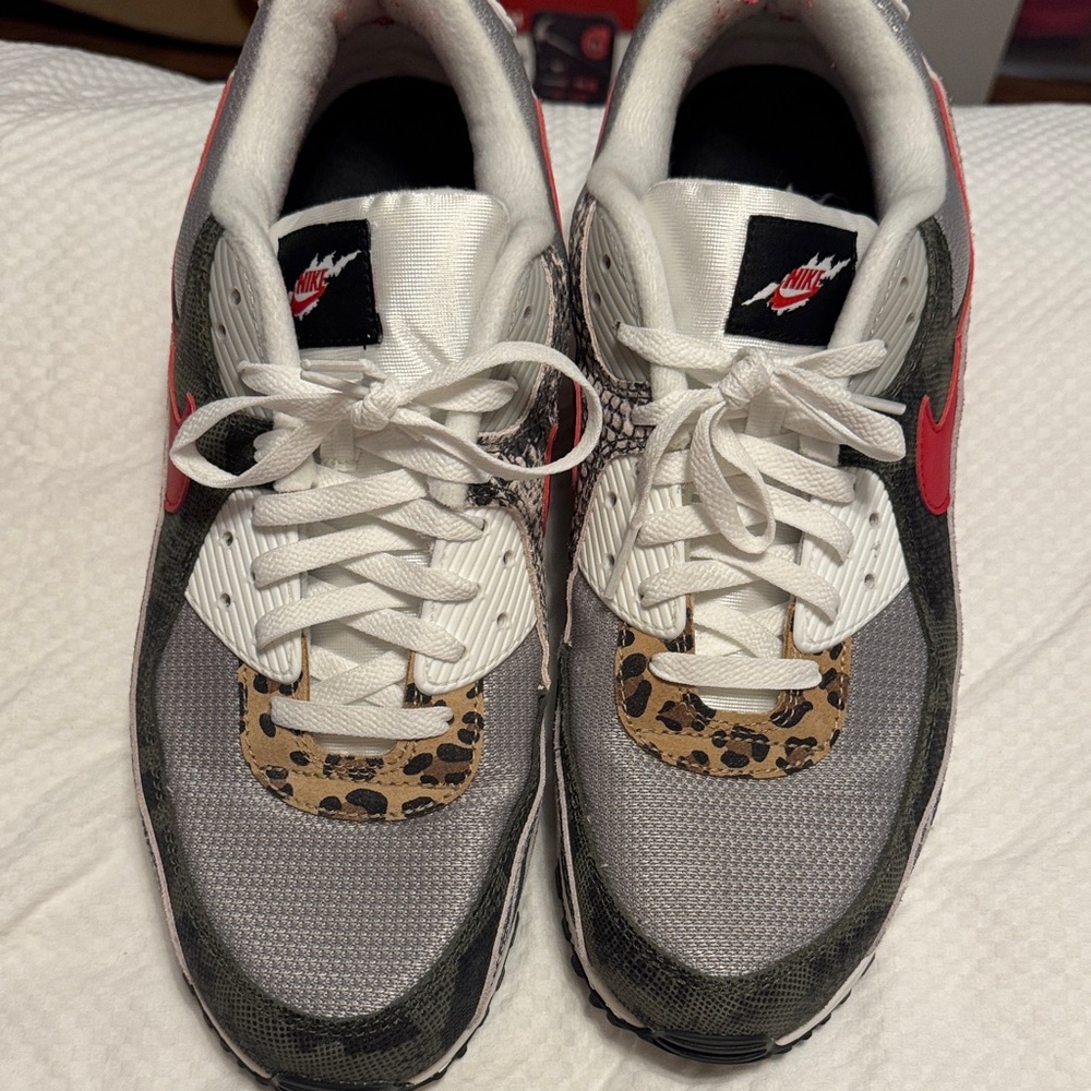 Nike Air Max 90 tunnel walk animal instinct print Red zebra - Picture 13 of 14